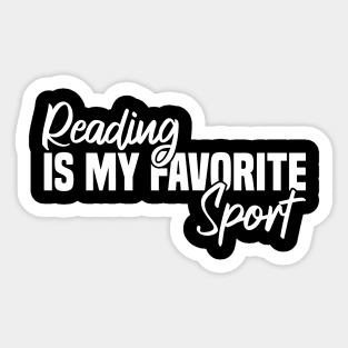 Reading Is My Favorite Sport Sticker